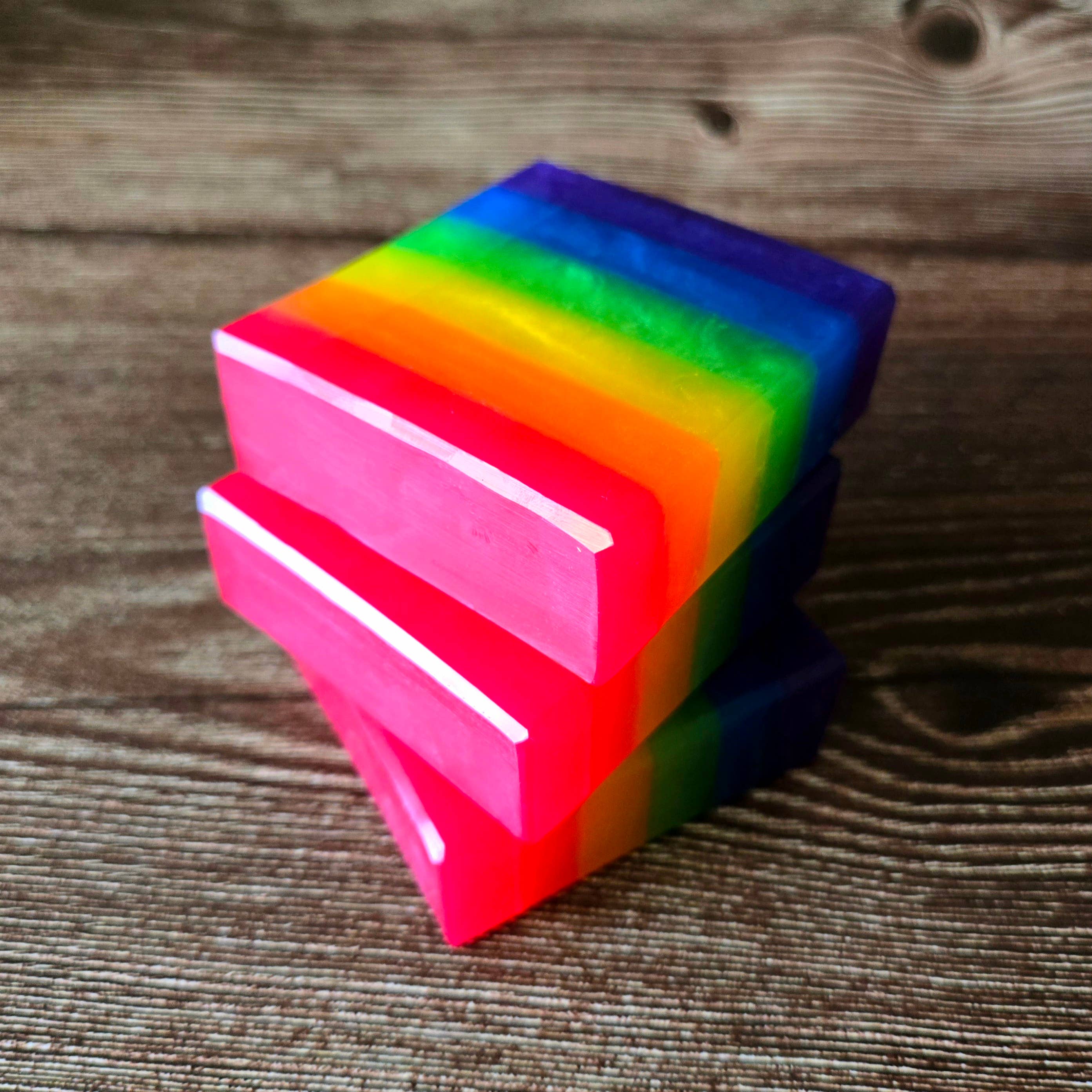 Pretty Soap Co. - Wholesale Bar Soap - Rainbow Pride Glycerin Soap | LGBTQ+ Pride Flag5