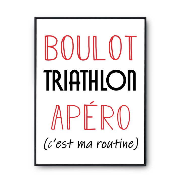 Planetee - Wholesale Poster - It's my routine triathlon poster0