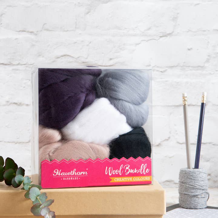 Hawthorn Handmade (US Duties Paid) – wholesale Craft supplies – Winter Wool Bundle | Felting and Fibre Crafts3
