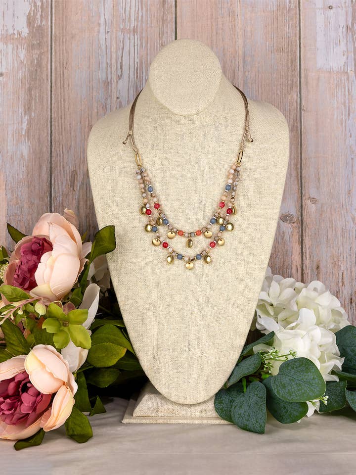 Collana multi-perline "Percorso del Sole" per la vendita all'ingrosso da parte di caroldauplaisejewelry