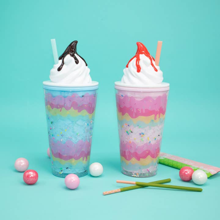 Bewaltz - Wholesale Insulated Mug/Tumbler - Layered Soft Serve Ice Cream Tumbler - 16 Oz