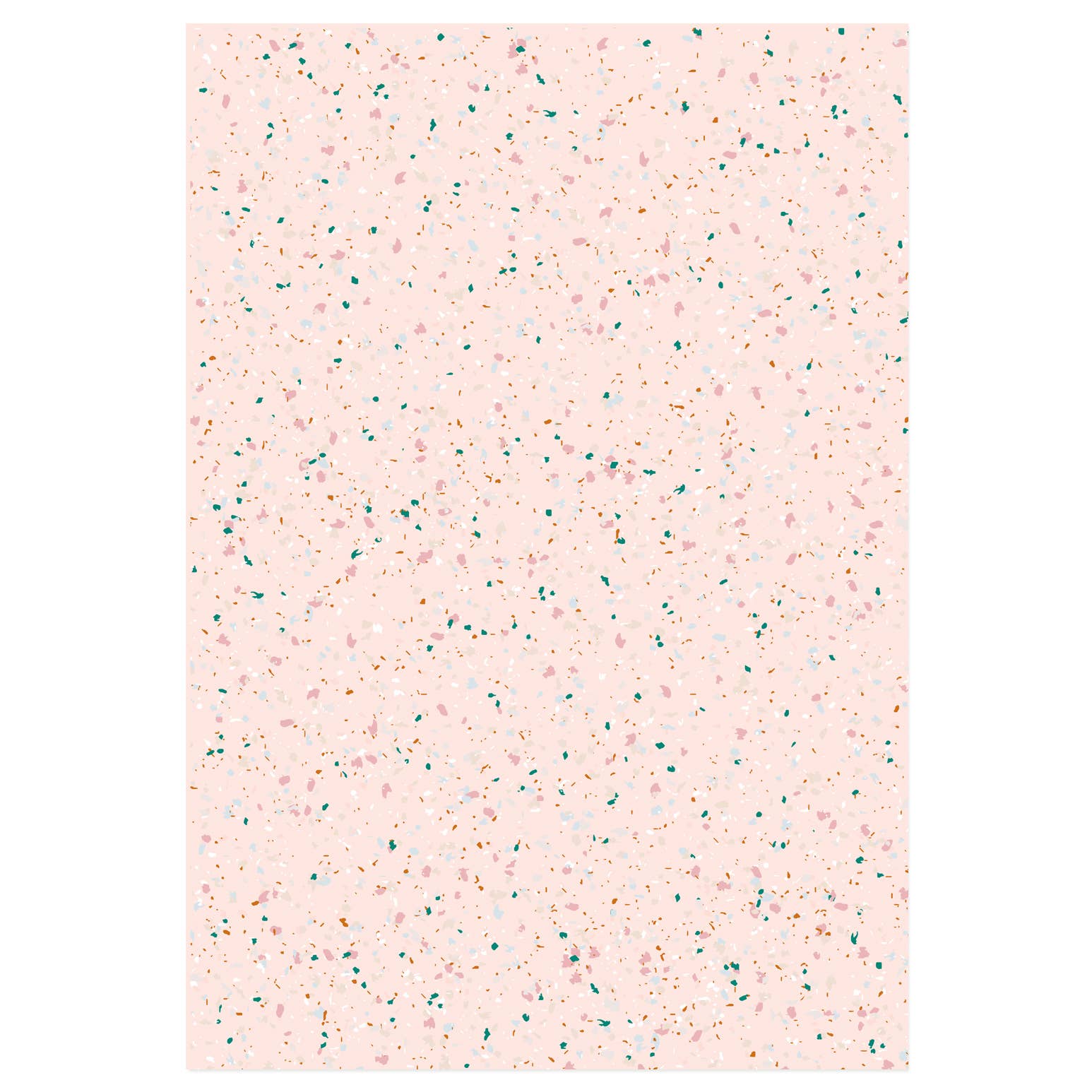 Missive - Wholesale Flat Wrap - Terrazzo Gift Wrap Sheets in Pink Multi1
