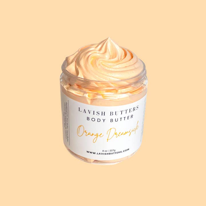 Orange Dreamsicle Whipped Body Butter for wholesale by Lavish Butters
