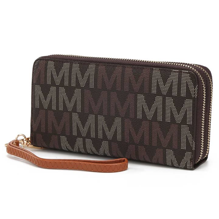 MKF Collection – Carteira - Mulher por atacado – Bolsa de Pulseira Hofstra M Signature Wallet para Mulher da Mia K1
