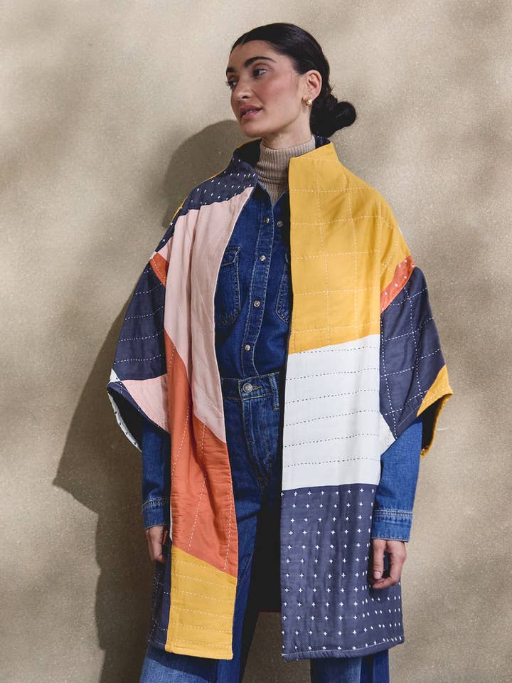 Anchal - Wholesale Jacket - Women's - Sunset Cocoon Quilted Jacket