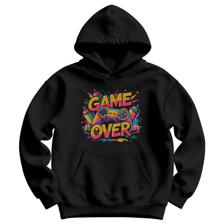 Game Over Splash Børnehættetrøje for engroshandel hos Hybris Production AB