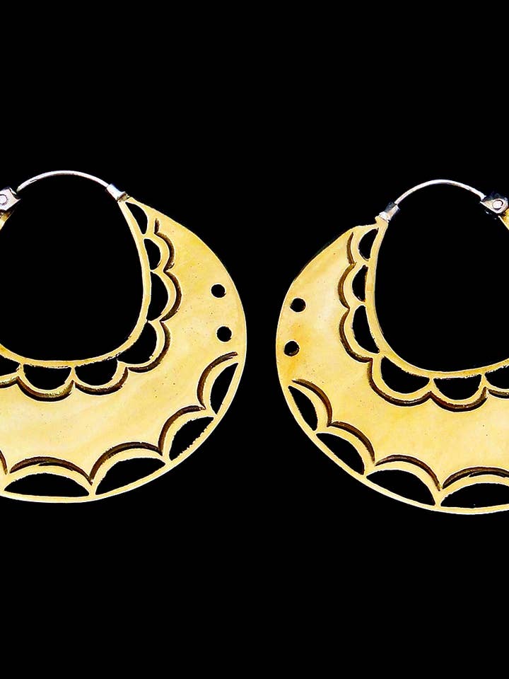 "Rasool" Brass Earrings for wholesale by Tika