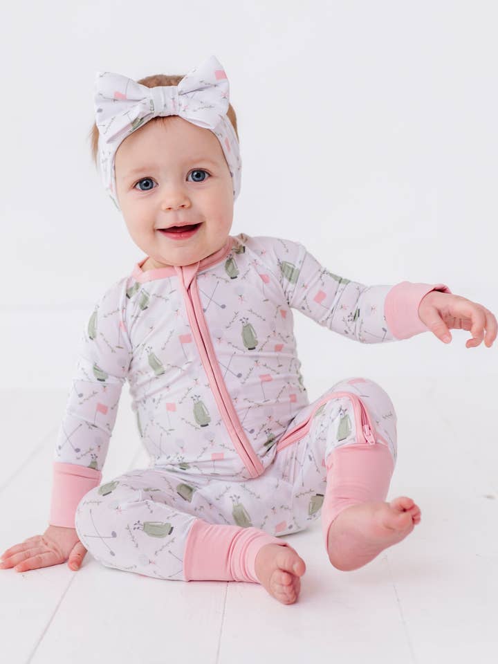 Kiki + Lulu - Wholesale Jumpsuit - Baby - Dressed to the Tee Convertible Footies- Pink0