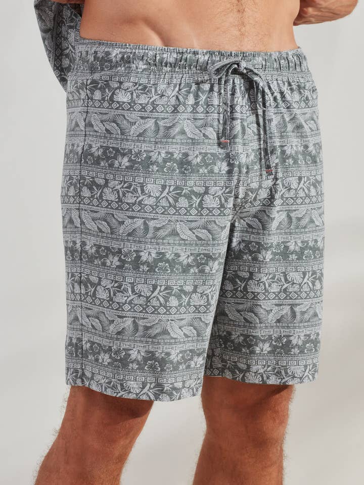 Short Aztec Printed Sleep Bottom for wholesale by Caribbean Joe