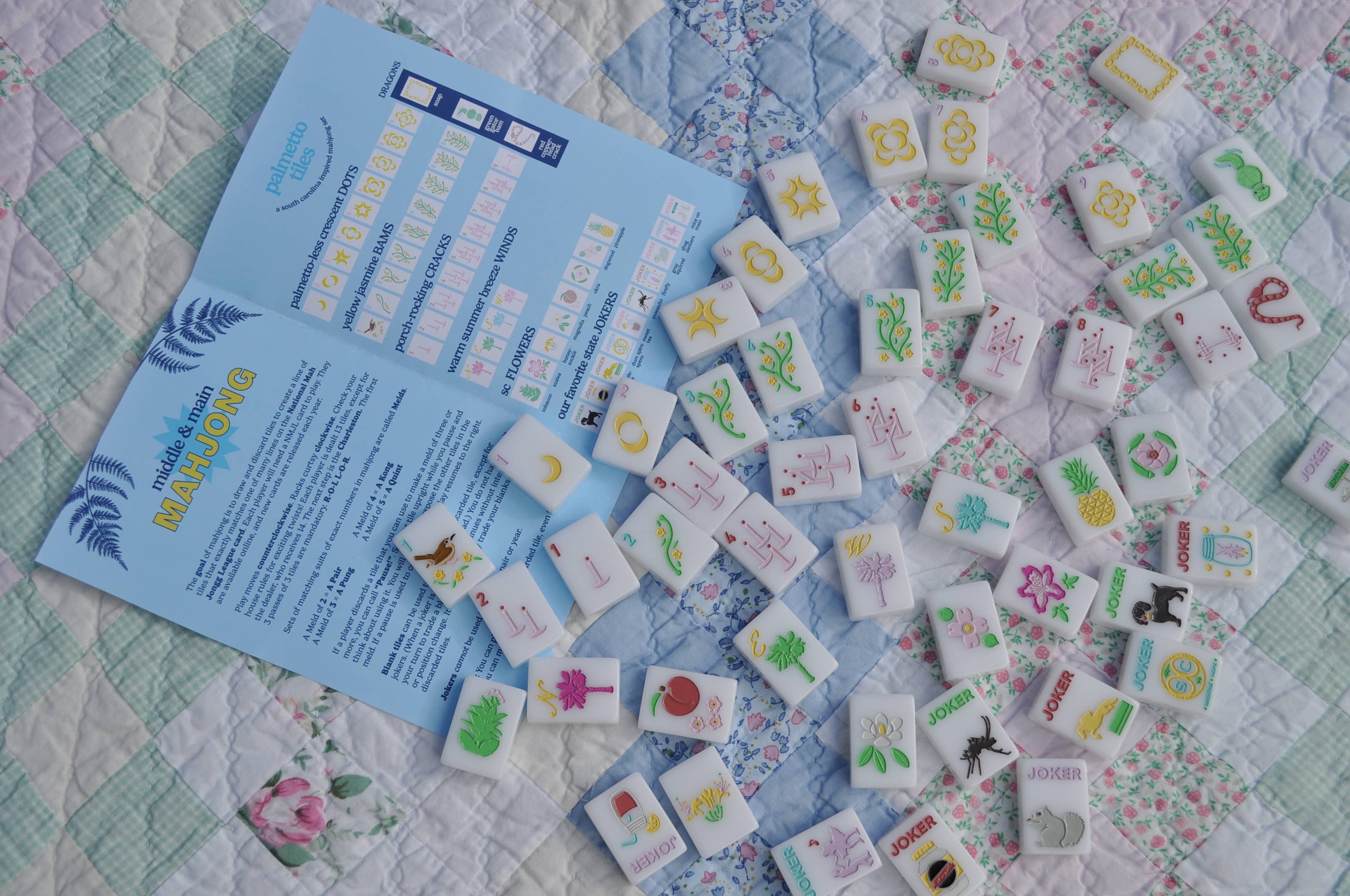 Middle & Main Mahjong - Wholesale Board Game - "Palmetto Tiles" SC Inspired Mahjong Set 5