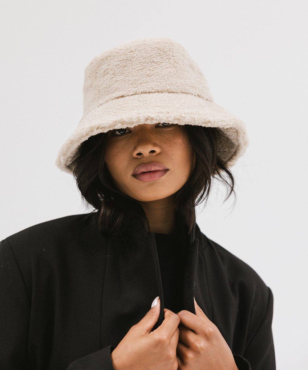 Gigi Pip - Wholesale Bucket Hat - Women's - Jackson Sherpa Bucket Hat3