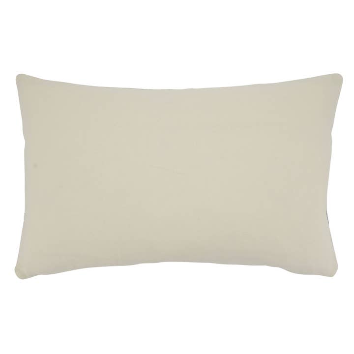 Navy Blue Throw Pillow With Rope Knots Appliqué for wholesale on Faire1