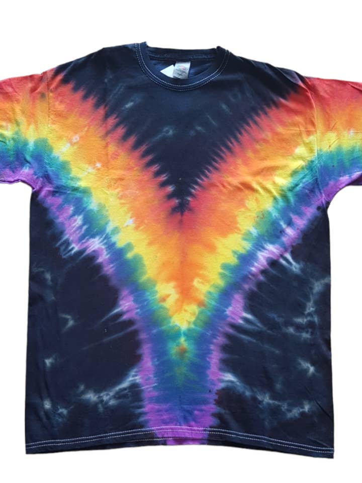 Rainbow Tie Dye Shirt - Handmade Pride Event Clothing for wholesale by VeEco Gifts