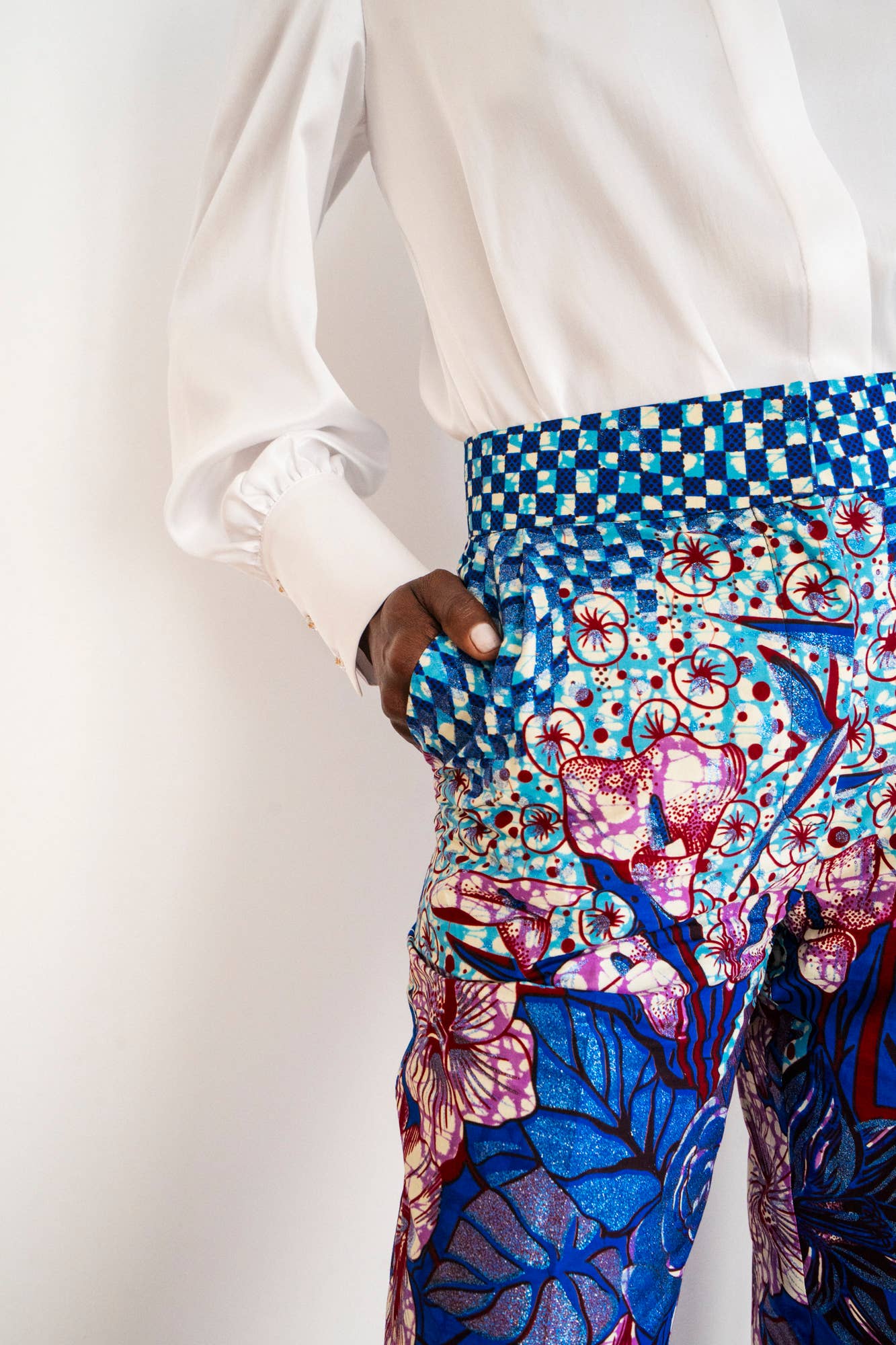 Roselyn Silva - Wholesale Pants - Women's - Printed Cigarette Trousers0