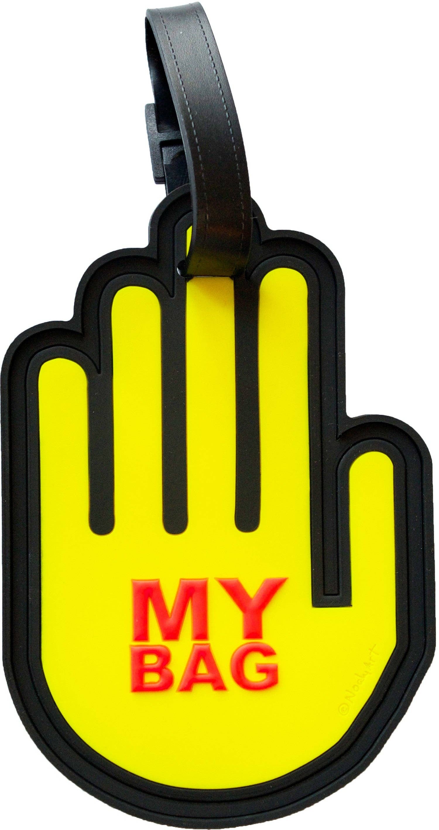 Mary Ellis - Wholesale Luggage Tag - Yellow Hand Luggage Tag | Bright Luggage Tag | Unique Tag1