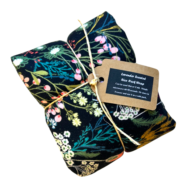 dkhandmade - Wholesale Hot/Cold Compress - Flannel Lavender Scented Therapy Rice Neck Wraps Floral/Geom2