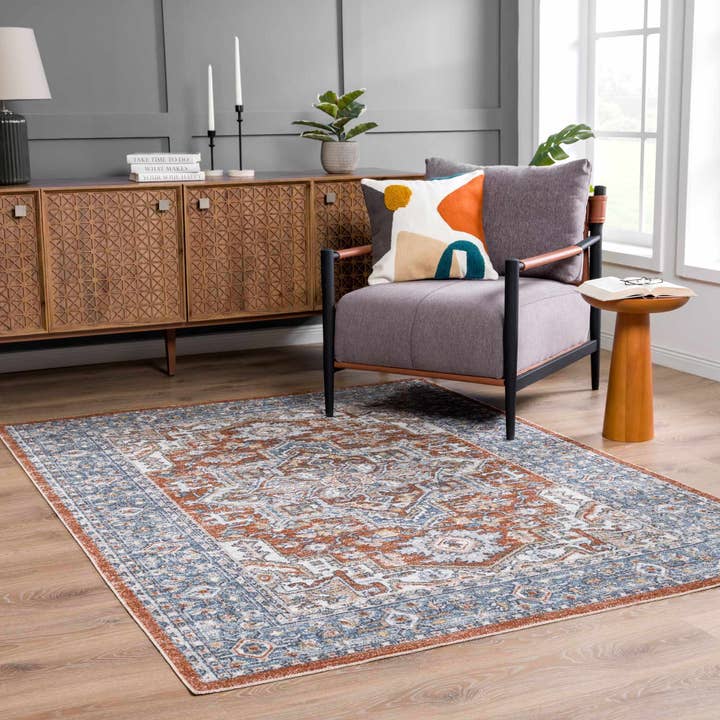 Ember Washable Area Rug for wholesale by Hauteloom