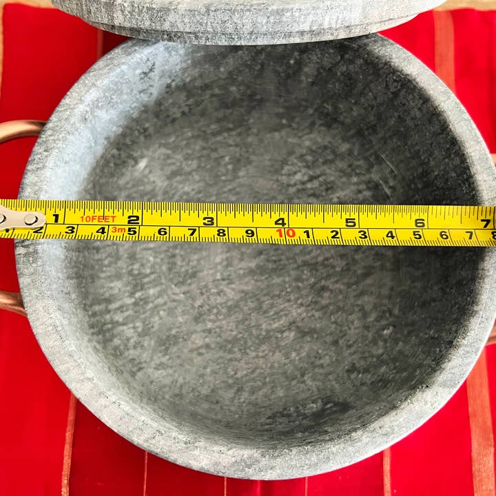 Seasonal Home Needs Soapstone Cookwares - Vendita all'ingrosso Set di pentole - Pentola in Pietra Ollare 1,5 Litri3