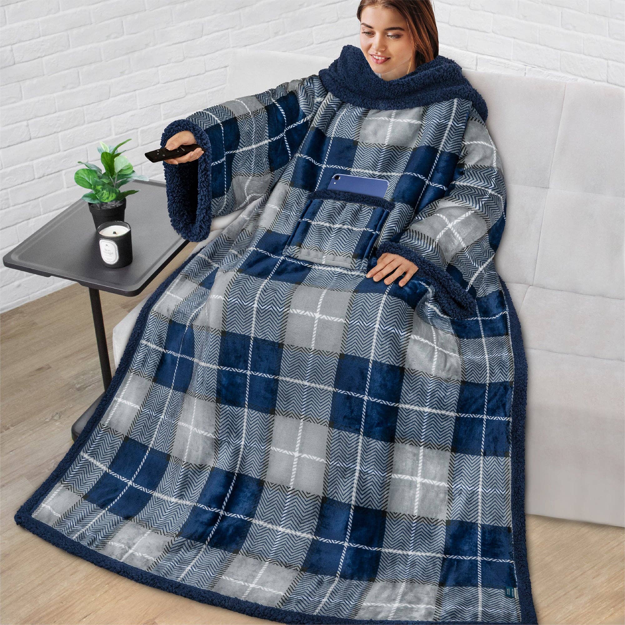 Pavilia - Vendita all'ingrosso Plaid - Coperta con maniche - Tasca applicata27