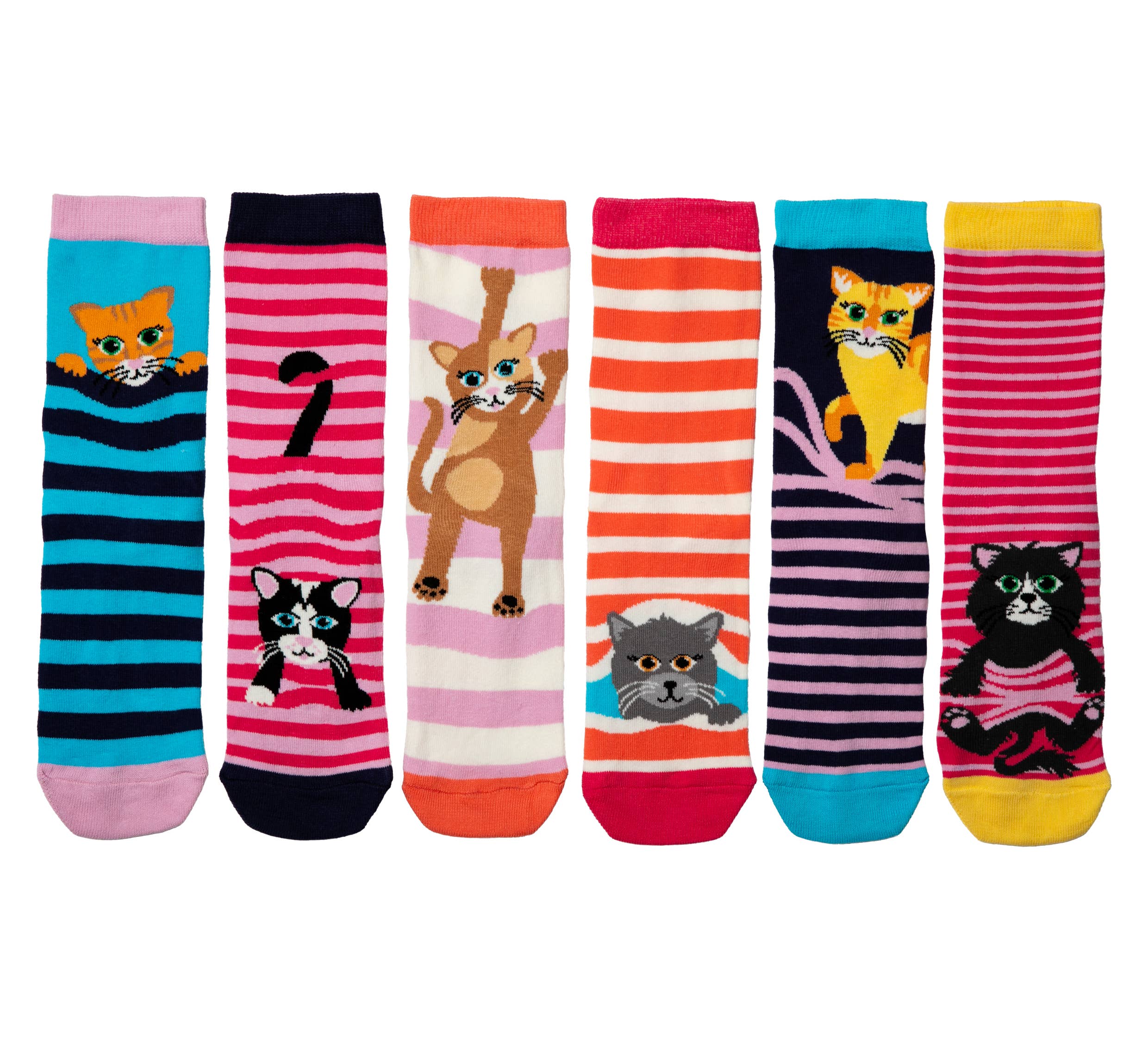 Sock Academy – wholesale Socks – Unisex – FELINE GOOD! | 6 Odd Socks Gift Box - United Oddsocks3