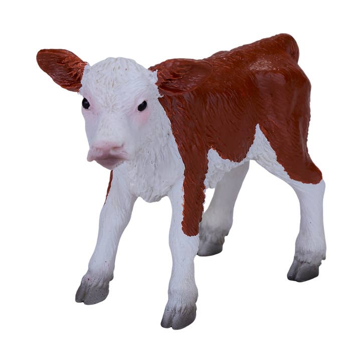 Mojo Hereford Calf Animal Figurine for wholesale by Mojo