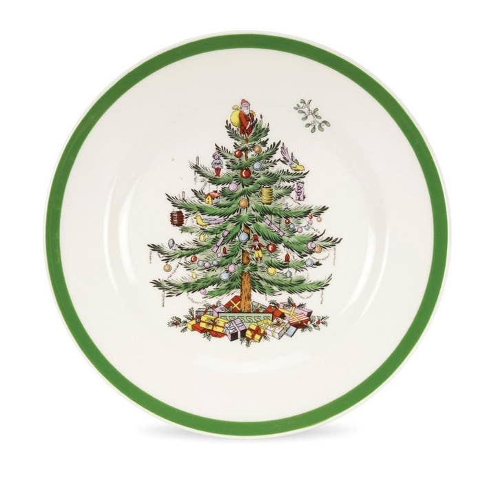 Spode Christmas Tree Salad Plate 8" for wholesale by Portmeirion, Spode, Pimpernel, Nacthmann, Wrendale Designs
