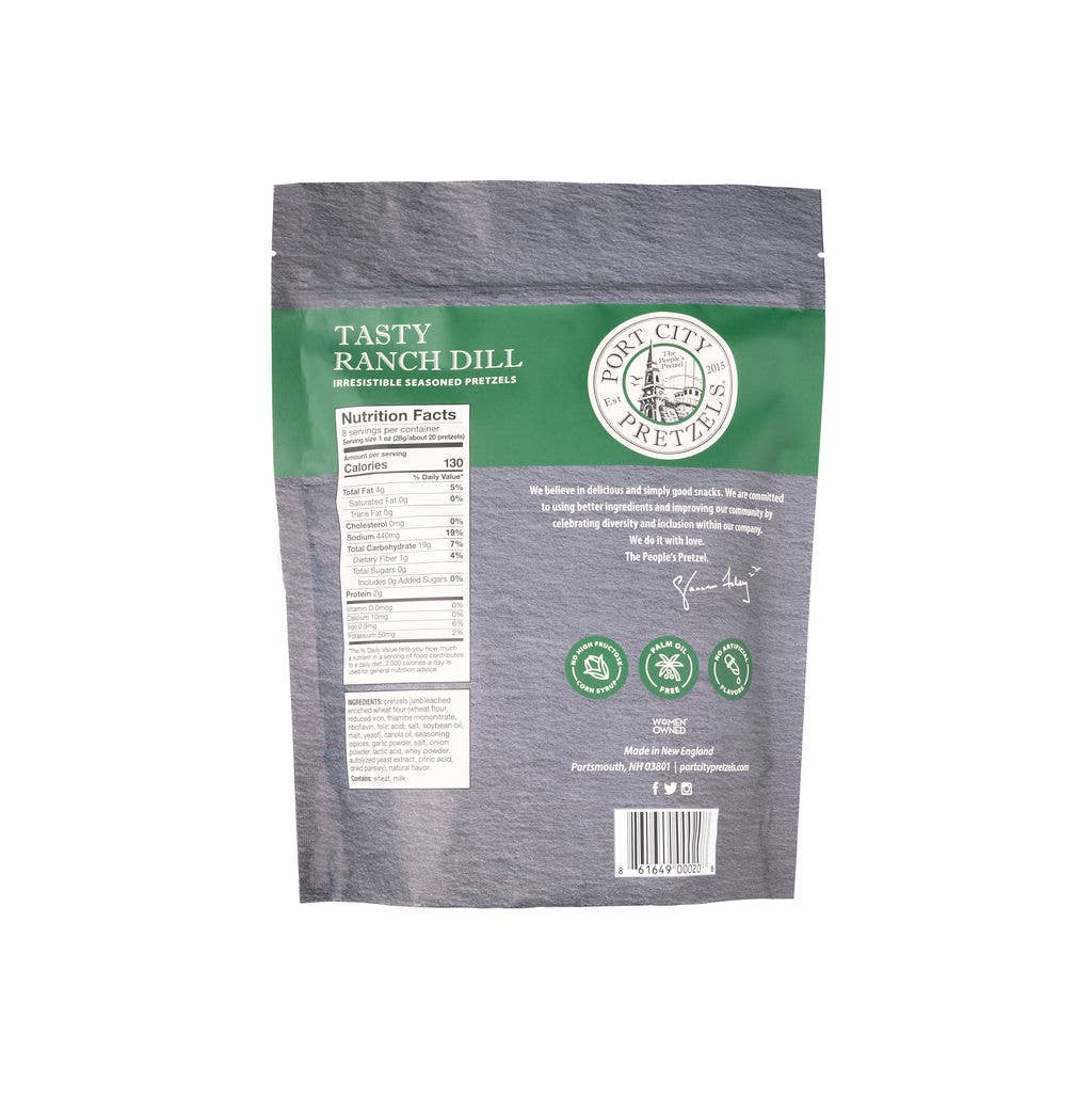 Port City Pretzels - Wholesale Pretzels - Tasty Ranch Dill Pretzels - 8 oz 2