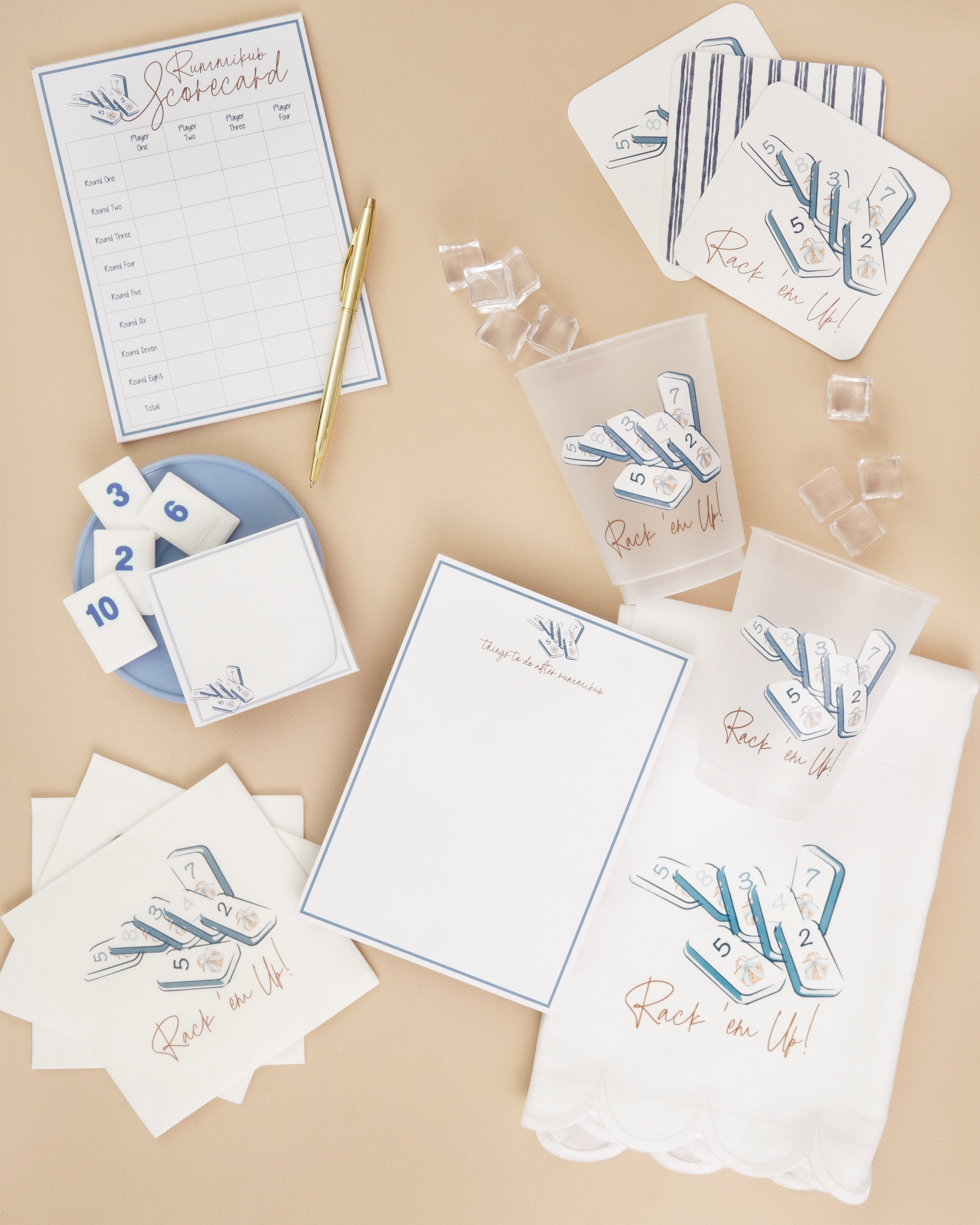 Busy Bee Gift - Wholesale Disposable Cup - Rummikub Shatterproof Frost Flex Cups | 16 oz Set of 8 Cups4