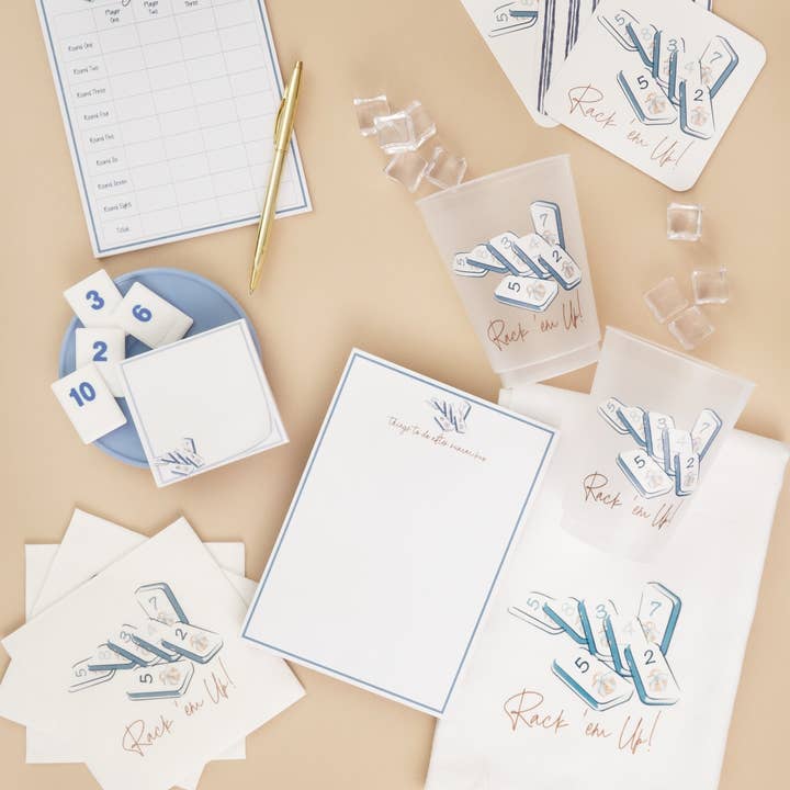 Busy Bee Gift - Wholesale Disposable Coasters - Rummikub Thick Paper Coasters - Set of 84