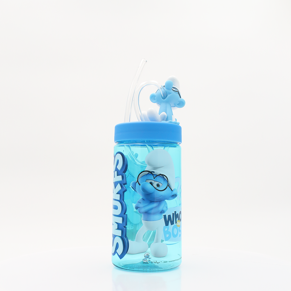 SRM Entertainment – wholesale Dricksglas och koppar – Barn och baby – Barnvattenflaskor Brainy Smurf Sip with Me 12oz1