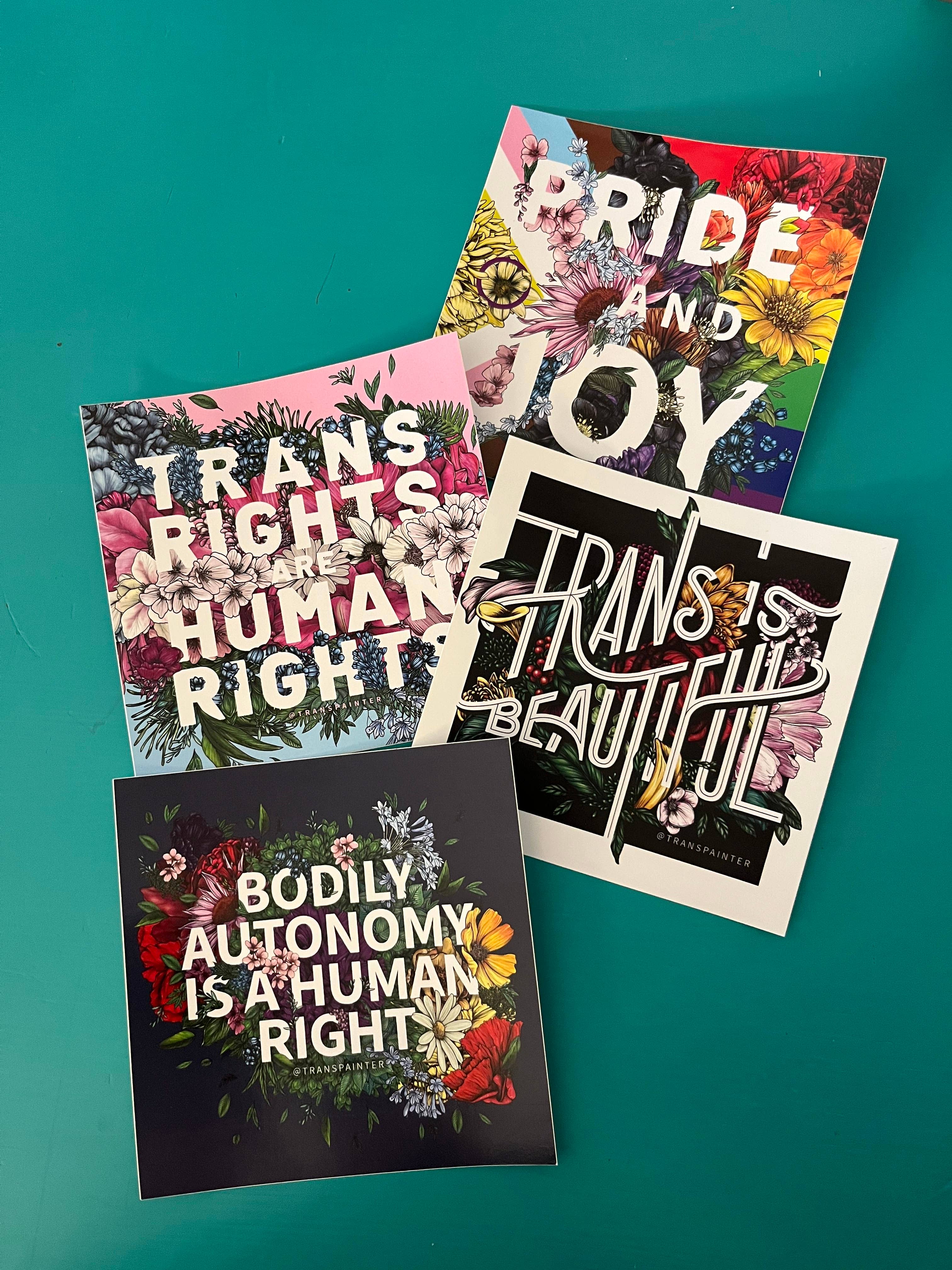 Transpainter - Wholesale Sticker - Bodily Autonomy is a Human Right Sticker | Feminist Stickers4