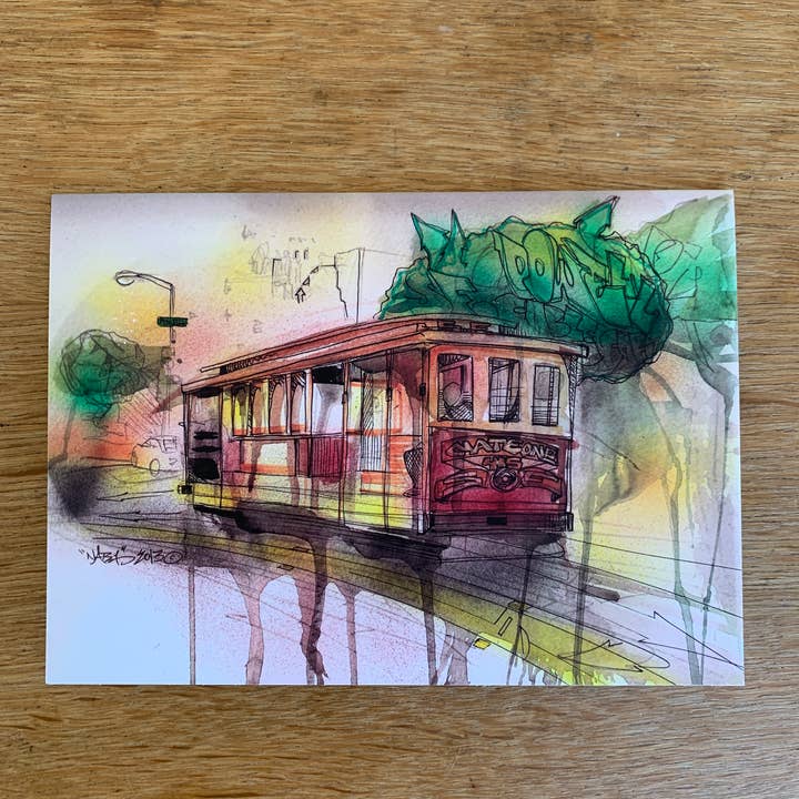 Biglietto di auguri per la funivia di San Francisco per la vendita all'ingrosso da parte di New Skool