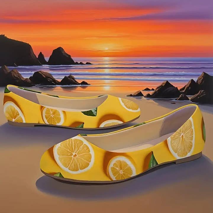 Omine Women's Wide Width Flat Shoes, Comfortable Casual Round Toe Classy Design Ballet Flats. for wholesale by OMINE