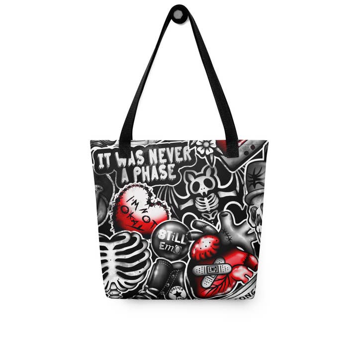 Bolso tote Emo para venta al por mayor de Salty Skeleton Co.