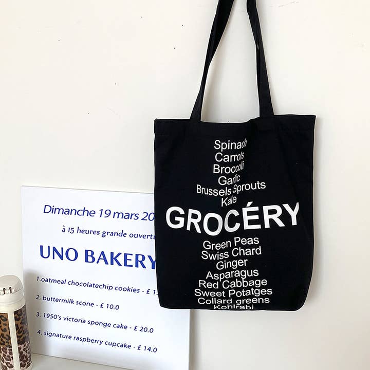 Letter Print Shoulder Bag for wholesale by EmberLoom