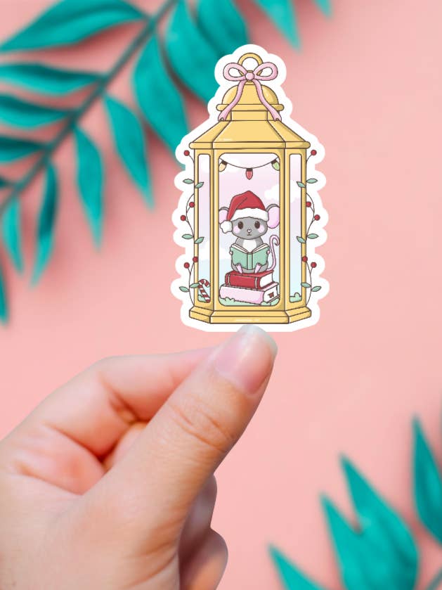 Christmas Mouse Sticker for wholesale by EnchantingSunshine