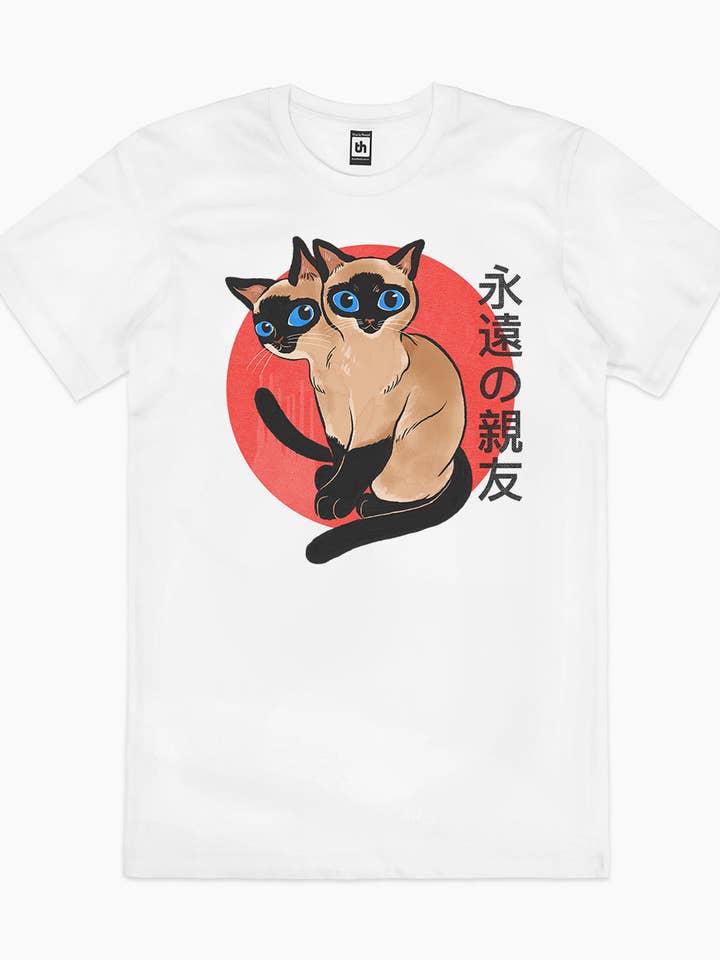 Threadheads - Wholesale Screen printed t-shirt – unisex - Siam Cats T-Shirt0