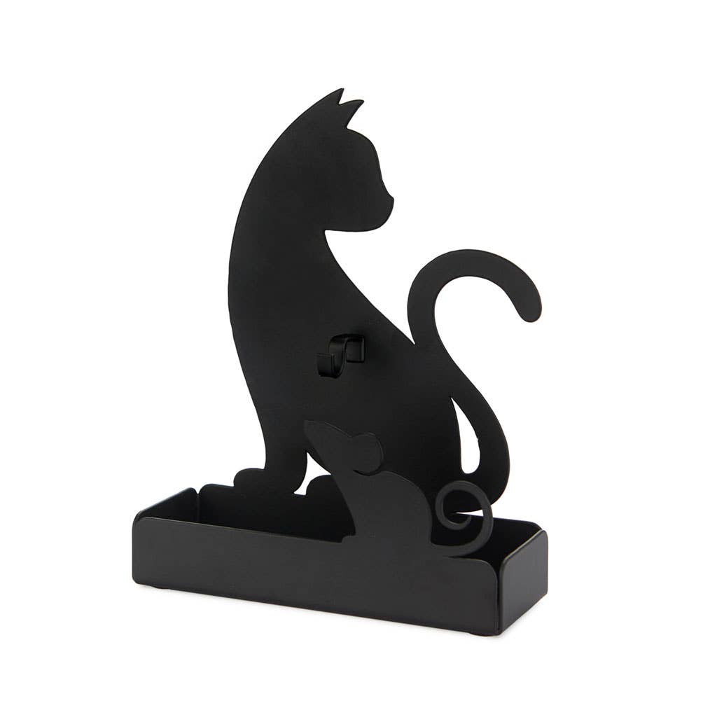 Balvi - Vente Bibelots/décorations d'extérieur - Support spirale anti-moustiques en métal, motif chat noir3