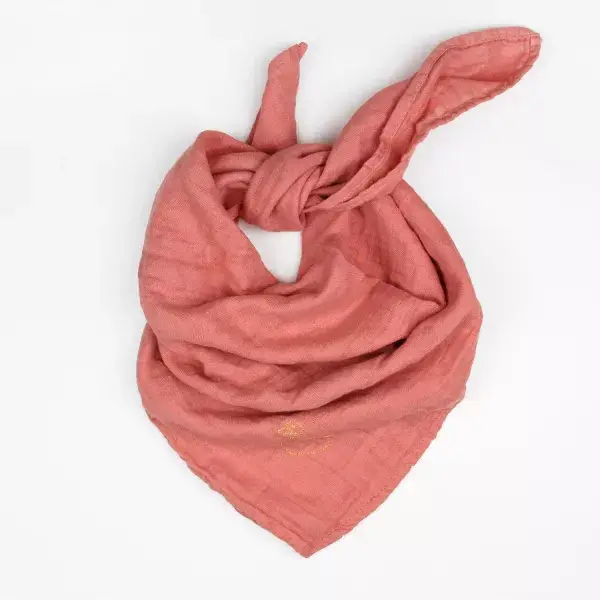 BARNABÉ AIME LE CAFÉ - Wholesale Inbakerdoek - Baby - Dubbelzijdige mousseline katoenen geborduurde babydoek14