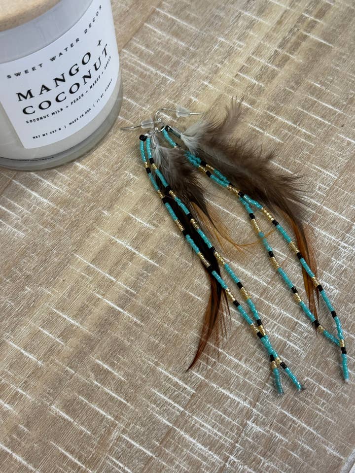 Long boho earrings for wholesale by Marie Laveau Creations