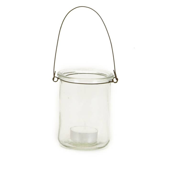 PETIT BOUGEOIR EN VERRE pour la vente par Bacon Basketware