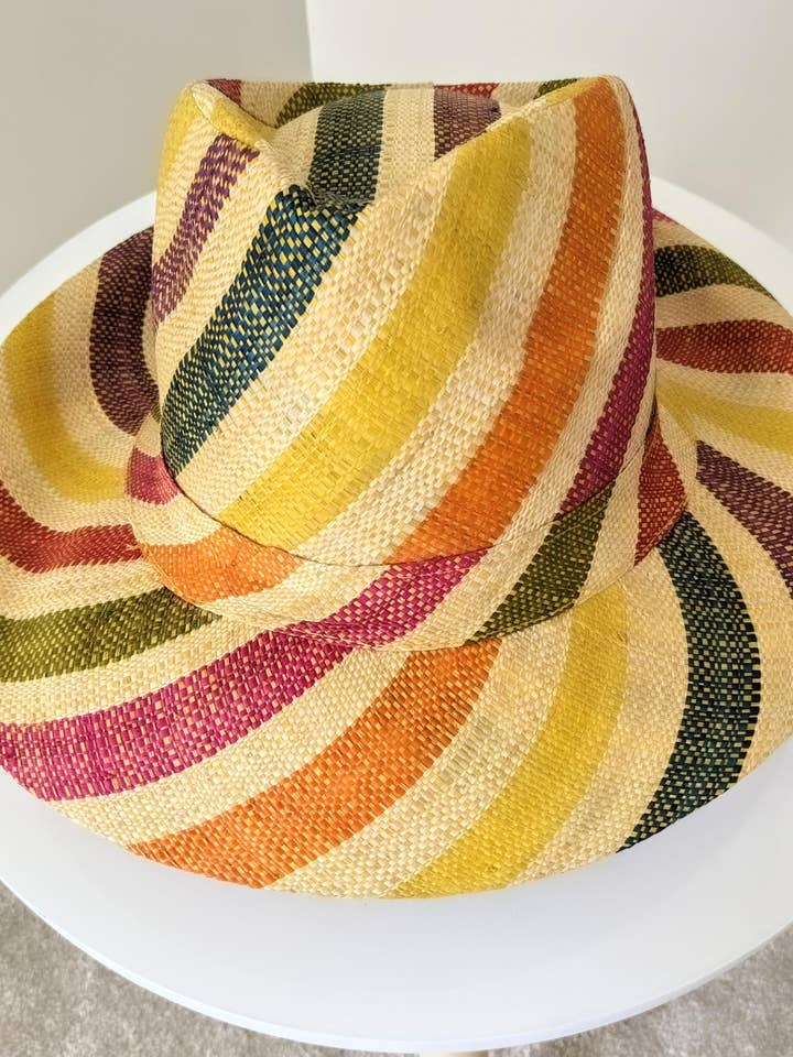 Chapeau Fedora en Paille de Raphia : Chapeau Estival Léger et Coloré pour la vente par Frost Hats