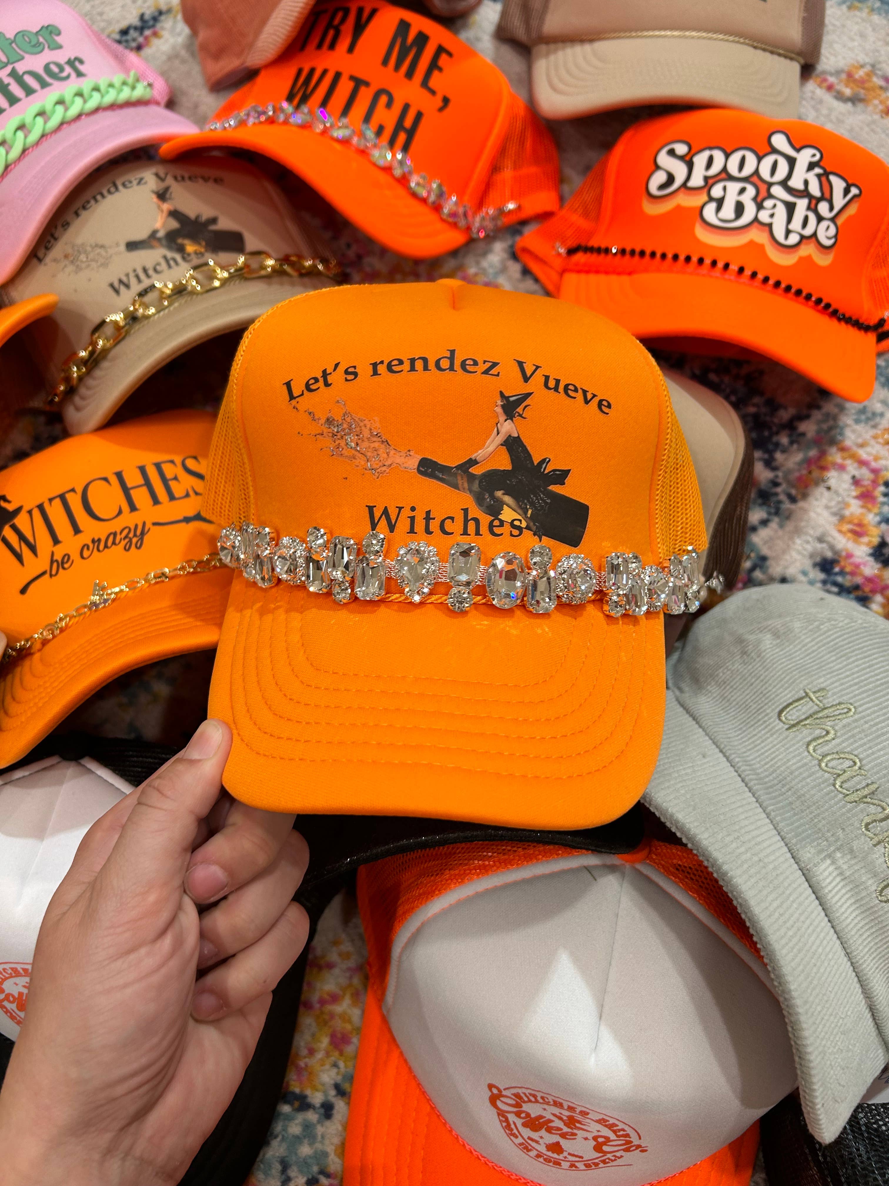 Vibes Hat Company - Vente Accessoire pour chapeau – femme - Chaîne de camionneur Jumbo en strass | Chapeau et bijoux | Scintillant |5