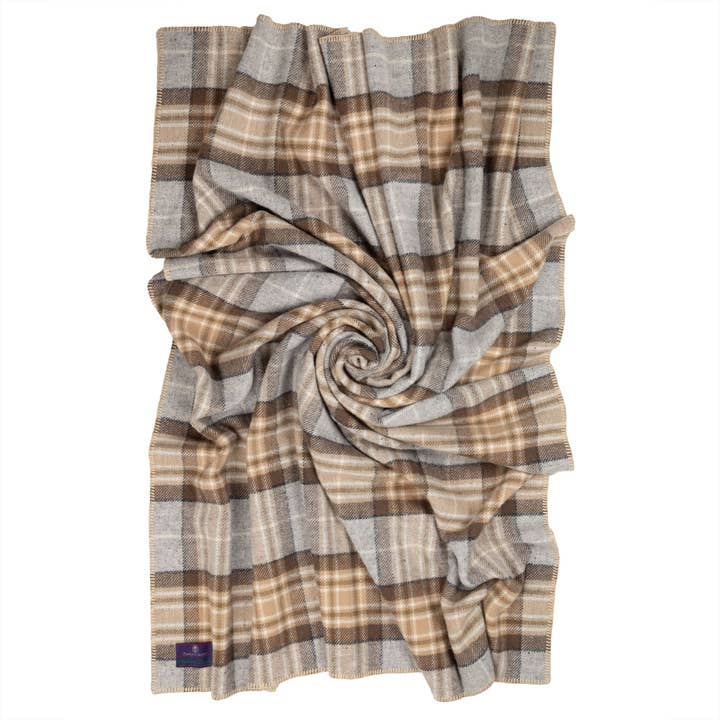 Prince of Scots - Wholesale Throw Blanket - Highland Tweeds Wool BIG Throw ~ McKellar ~