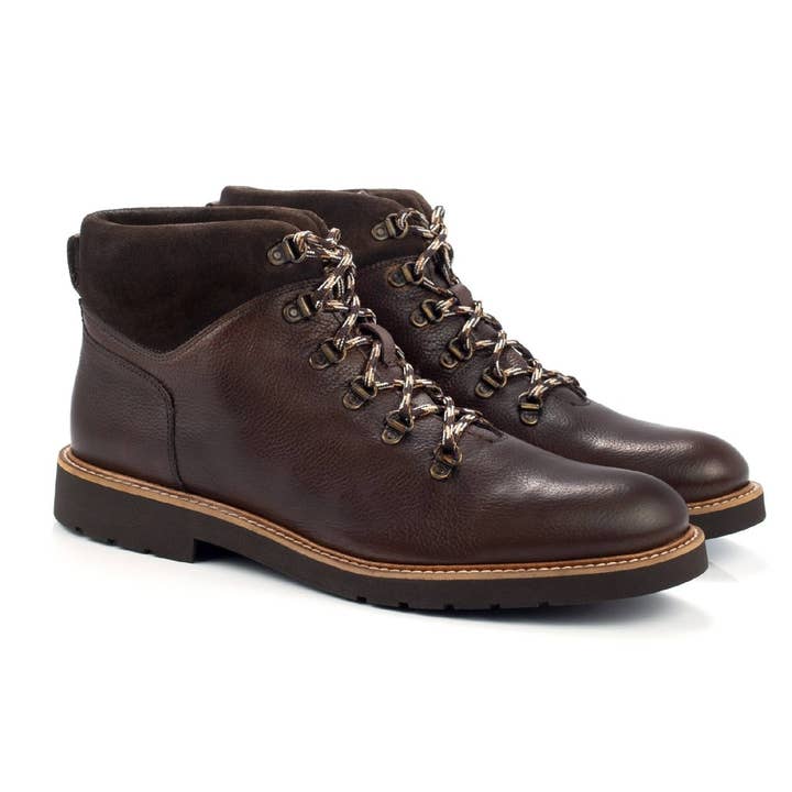 Botte en cuir marron GRAVIER-MARRON pour la vente par Men's Heritage