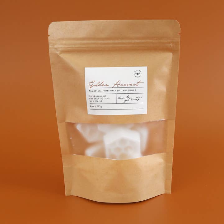 Golden Harvest (Fall Collection) | 4oz Coconut Wax Melts for wholesale by Bailey Bee