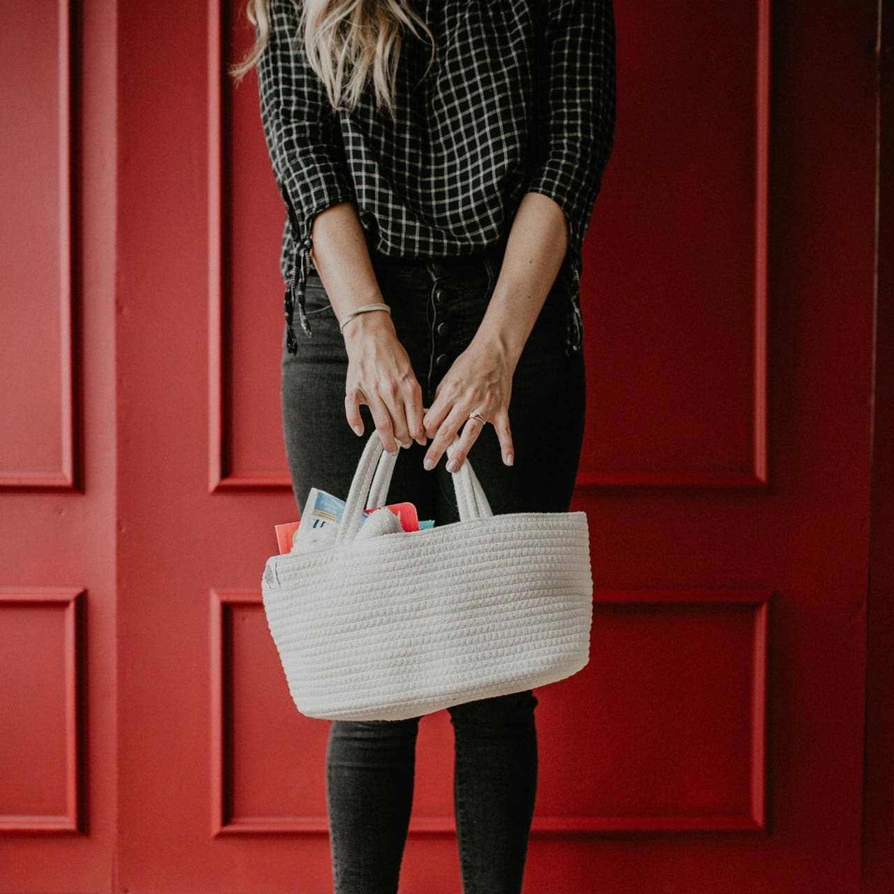 Parker Baby Co. - Wholesale Nappy caddy – Baby - Rope Diaper Caddy4