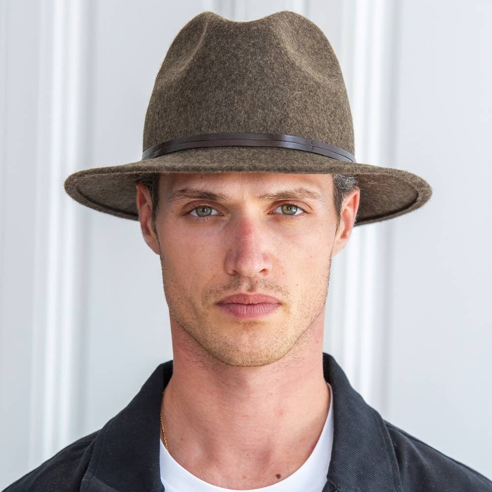 TRAVAUX EN COURS... - Wholesale Fedora - Women's - FELT HAT - leather band, sewn brim16