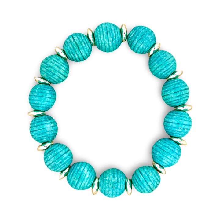 Bali Bracelet • Teal for wholesale by Traci's Beads