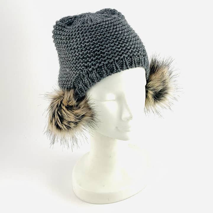 MILANO AMOUR - Wholesale Beanie - Women's - WINTER HAT CAPPELLO CUFFIA DOUBLE PON-PON21